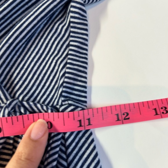 Rolla Coster Navy Stripped Wrap Dress size Small - Picture 8 of 9